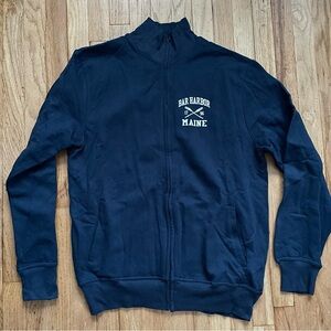 Men's Black Zip-Up Sweater